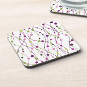 Mehrfarbiger Punkthintergrund Untersetzer (Linke Seite)