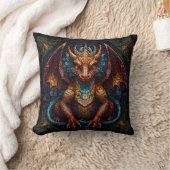 Mehrfarbiger Regenbogen-Drache Kissen (Decke)