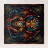 Mehrfarbiger Regenbogen-Drache Puzzle (Horizontal)