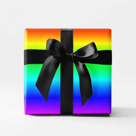 Mehrfarbiger Regenbogen-Ombre Geschenkpapier