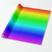 Mehrfarbiger Regenbogen-Ombre Geschenkpapier (Ungerollt)