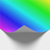 Mehrfarbiger Regenbogen-Ombre Geschenkpapier (Ecke)