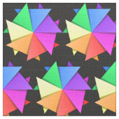 mehrfarbiger Regenbogenstar Stoff (Nahaufnahme)