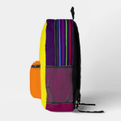 Mehrfarbiger Rucksack im Retro-Stil (Rechts)