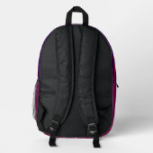 Mehrfarbiger Rucksack im Retro-Stil (Rückseite)