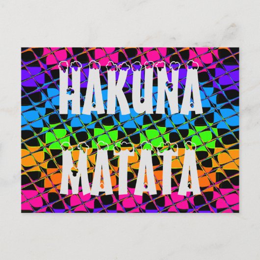 Mehrfarbiger Schachspiegel Postkarte (Vorderseite)