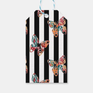 mehrfarbiger Schmetterling Geschenkanhänger