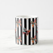 mehrfarbiger Schmetterling Kaffeetasse (Mittel)