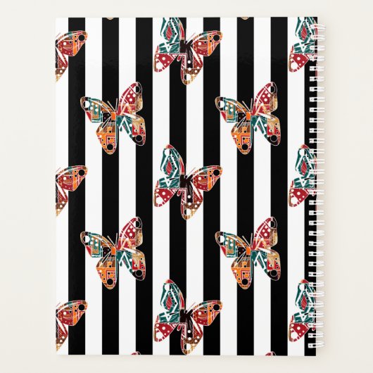 mehrfarbiger Schmetterling Planer (Rückseite)