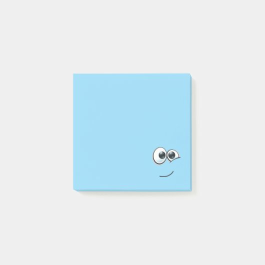 mehrfarbiger Smiley Post-it Klebezettel (Vorderseite)