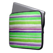 Mehrfarbiger Streifenschlauch Laptopschutzhülle (Vorderseite Links)