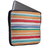 Mehrfarbiger Streifenschlauch Laptopschutzhülle (Vorne Rechts)