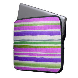 Mehrfarbiger Streifenschlauch Laptopschutzhülle