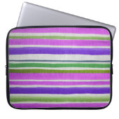 Mehrfarbiger Streifenschlauch Laptopschutzhülle (Vorderseite)