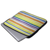Mehrfarbiger Streifenschlauch Laptopschutzhülle (Vorne Knopf)