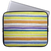 Mehrfarbiger Streifenschlauch Laptopschutzhülle (Vorderseite)