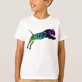 mehrfarbiger Tiger T-Shirt