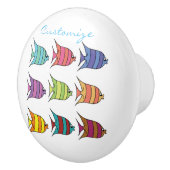 mehrfarbiger Tropischer Fisch Thunder_Cove Keramikknauf (Rechts)