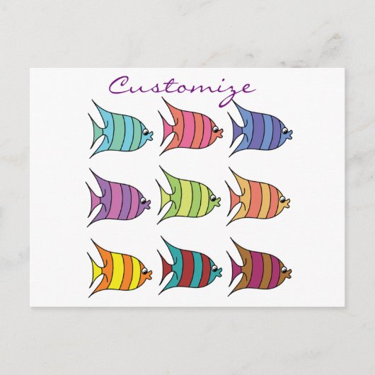 mehrfarbiger Tropischer Fisch Thunder_Cove Postkarte (Vorderseite)