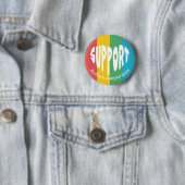 Mehrfarbiger Unterstützen Sie Autism Awareness But Button (Beispiel)