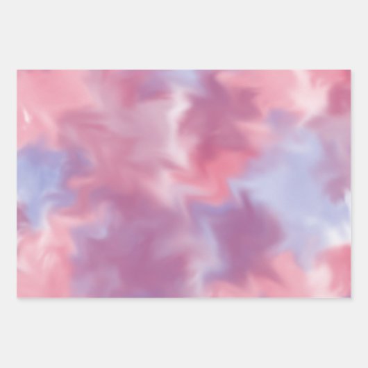 mehrfarbiger Watercolor Geschenkpapier Set (Vorderseite 3)