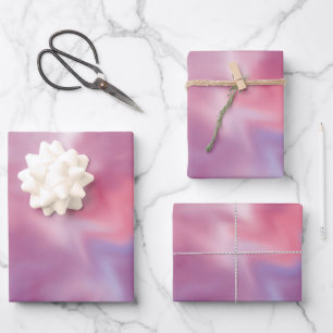 mehrfarbiger Watercolor Geschenkpapier Set