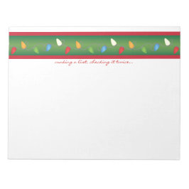 mehrfarbiger Weihnachtsanfang Notizblock