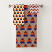 mehrfarbiger Weihnachtsbaum - Badetuch-Set Badhandtuch Set (Insitu)