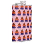 mehrfarbiger Weihnachtsbaum - Flasche Flachmann (Rechts)