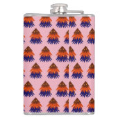 mehrfarbiger Weihnachtsbaum - Flasche Flachmann (Rückseite)