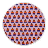 mehrfarbiger Weihnachtsbaum - Keramik Knob Keramikknauf (Vorderseite)