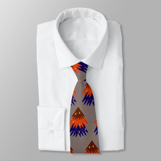 mehrfarbiger Weihnachtsbaum - Neck Tie Krawatte (Gebunden)