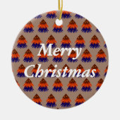 mehrfarbiger Weihnachtsbaum - Ornament (Vorne)