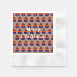 mehrfarbiger Weihnachtsbaum - Papier Napkins Serviette