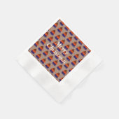 Mehrfarbiger Weihnachtsbaum - Papiertücher Serviette (Ecke)