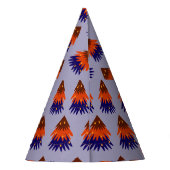 mehrfarbiger Weihnachtsbaum - Party Hat Partyhütchen (Rückseite)