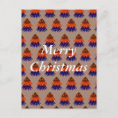 mehrfarbiger Weihnachtsbaum - Postkarte (Vorderseite)