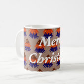 mehrfarbiger Weihnachtsbaum - Tasse des Kaffees (Vorderseite Links)