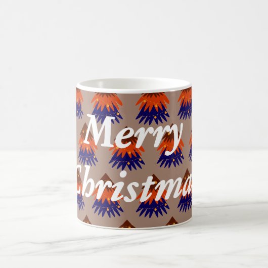 mehrfarbiger Weihnachtsbaum - Tasse des Kaffees (Mittel)