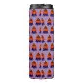 mehrfarbiger Weihnachtsbaum - Thermal Tumbler Thermosbecher (Rückseite)