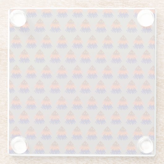 mehrfarbiger Weihnachtsbaum - Untersetzer (Rückseite)