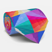 mehrfarbiger Wirbeln auf Krawatte (Gerollt)