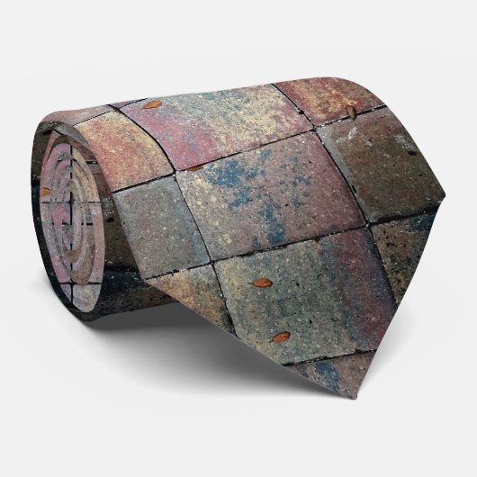 mehrfarbiger Ziegelstein geprüft Krawatte (Gerollt)