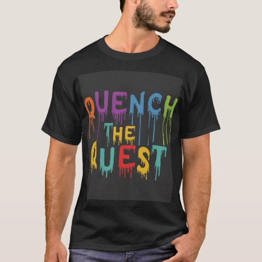 Mehrfarbiges Abenteuer: Quest den T - Shirt (Vorderseite)