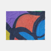 mehrfarbiges abstraktes Bild Fleecedecke (Vorderseite (Horizontal))