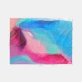 mehrfarbiges abstraktes Bild Fleecedecke (Vorderseite (Horizontal))