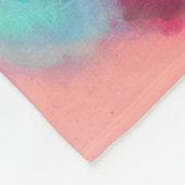 mehrfarbiges abstraktes Bild Fleecedecke (Ecke)
