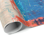mehrfarbiges abstraktes Bild Geschenkpapier (Rolleneckpunkt)