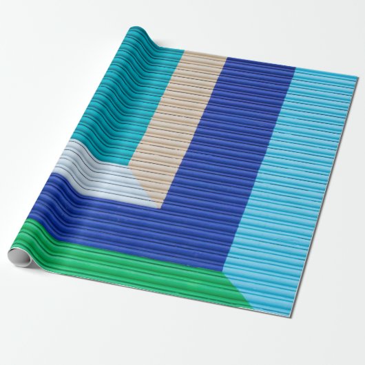 mehrfarbiges abstraktes Bild Geschenkpapier (Ungerollt)