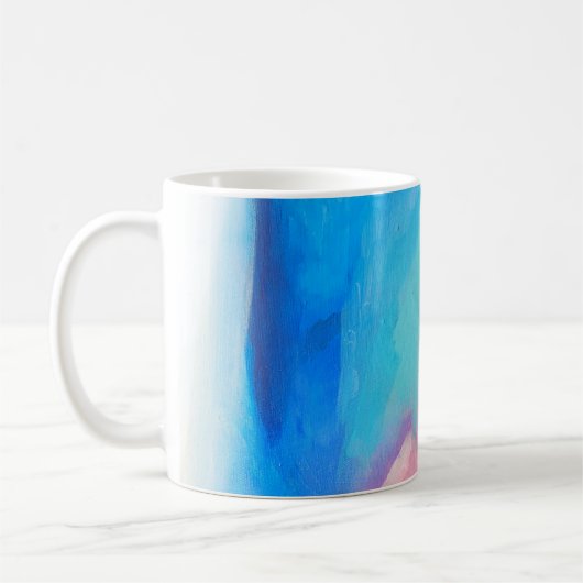 mehrfarbiges abstraktes Bild Kaffeetasse (Links)